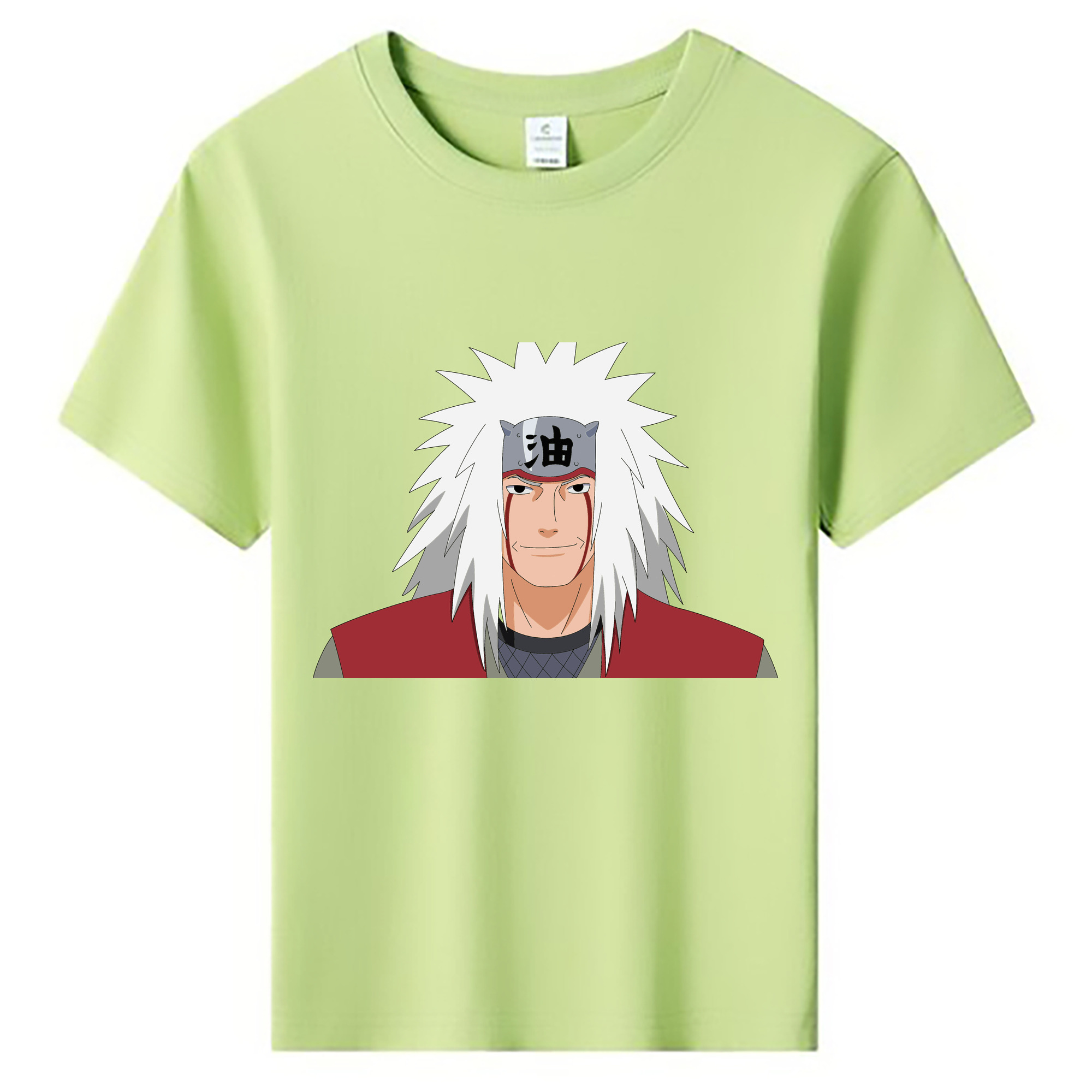 （画像用） NARUTO -ナルト- 自来也（じらいや） Jiraiya 綿100％キッズTシャツ（フロントプリント）